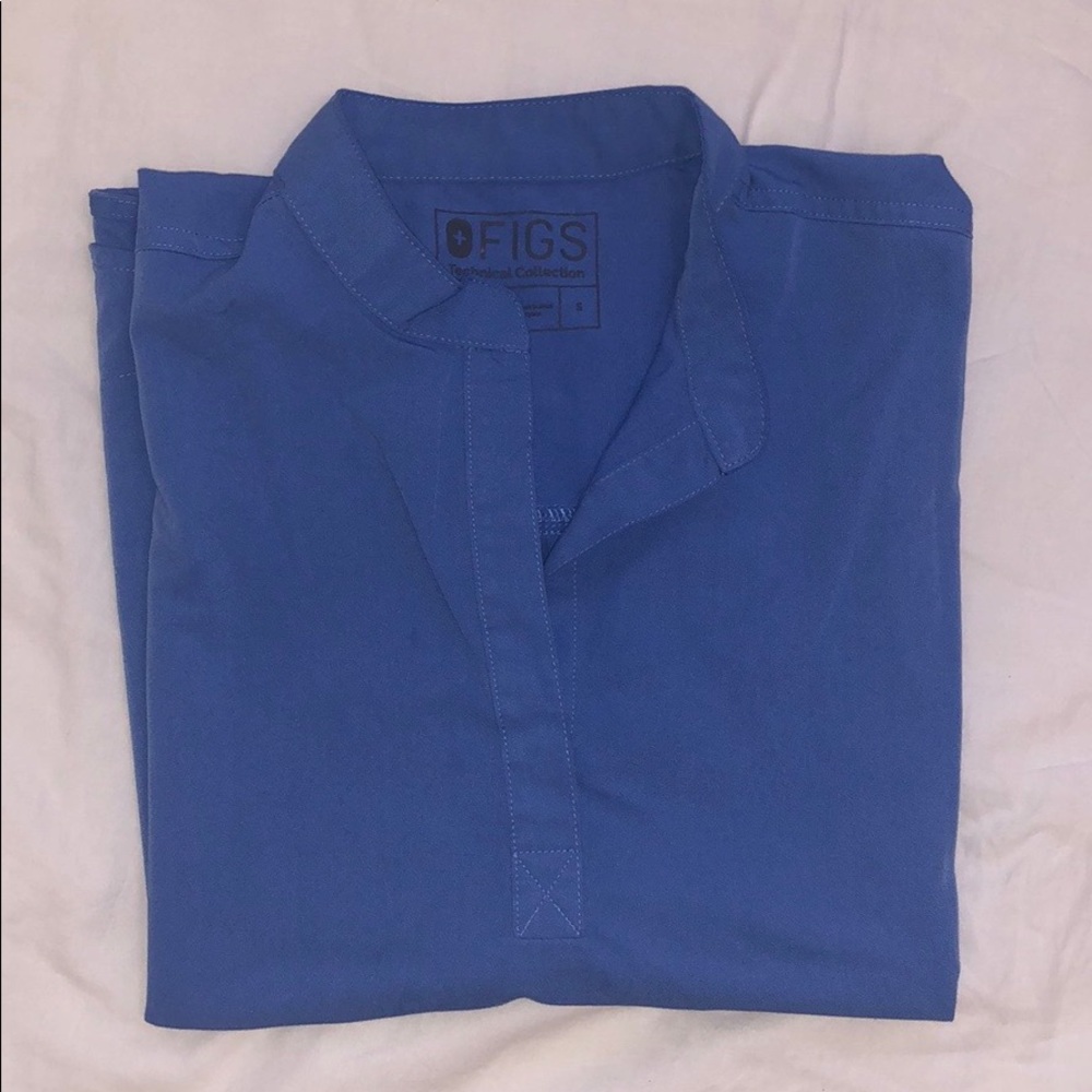 Figs Ceil Blue Rafaela Top